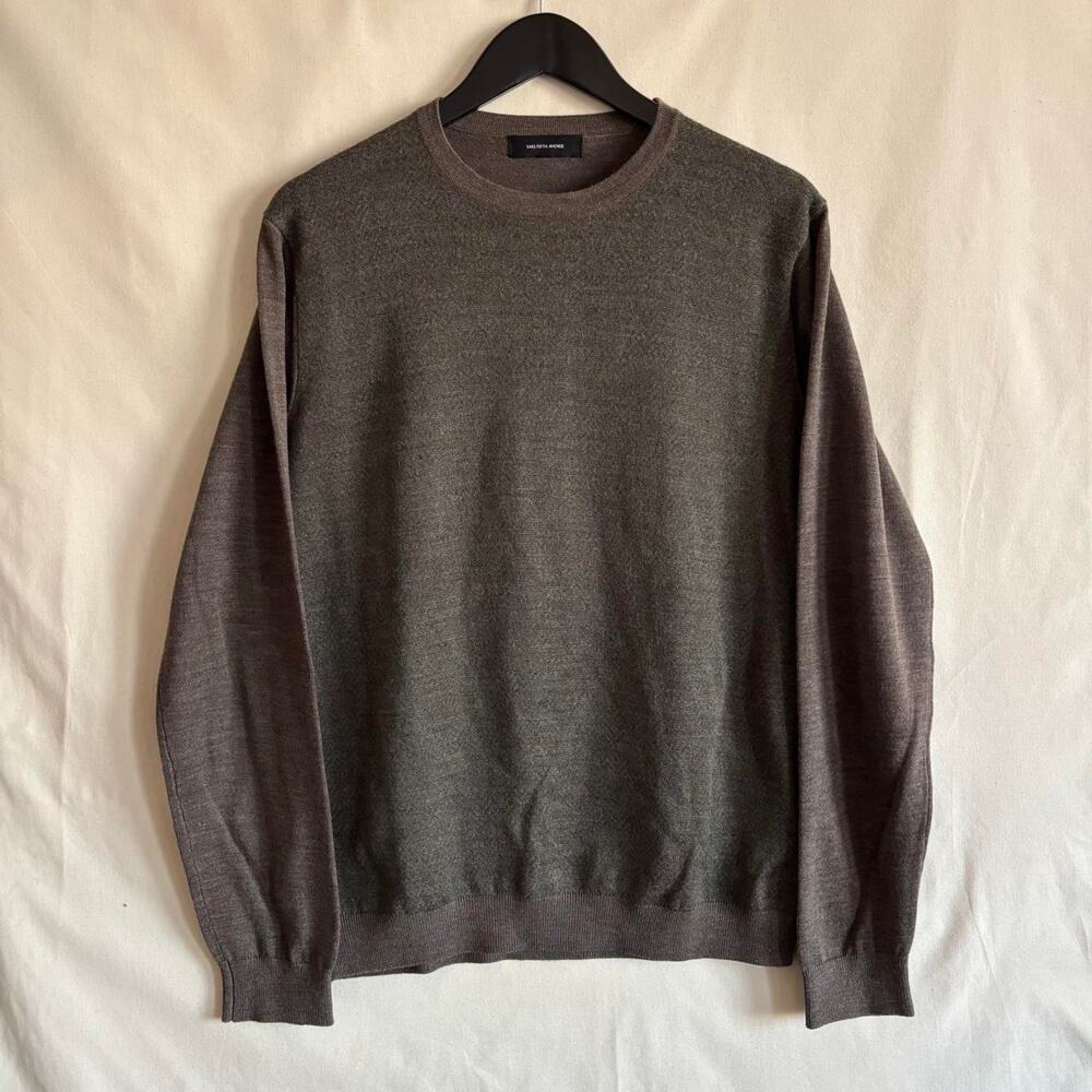 Saks Fifth Avenue Merino Wool Colorblock Crewneck Sweater - Size L